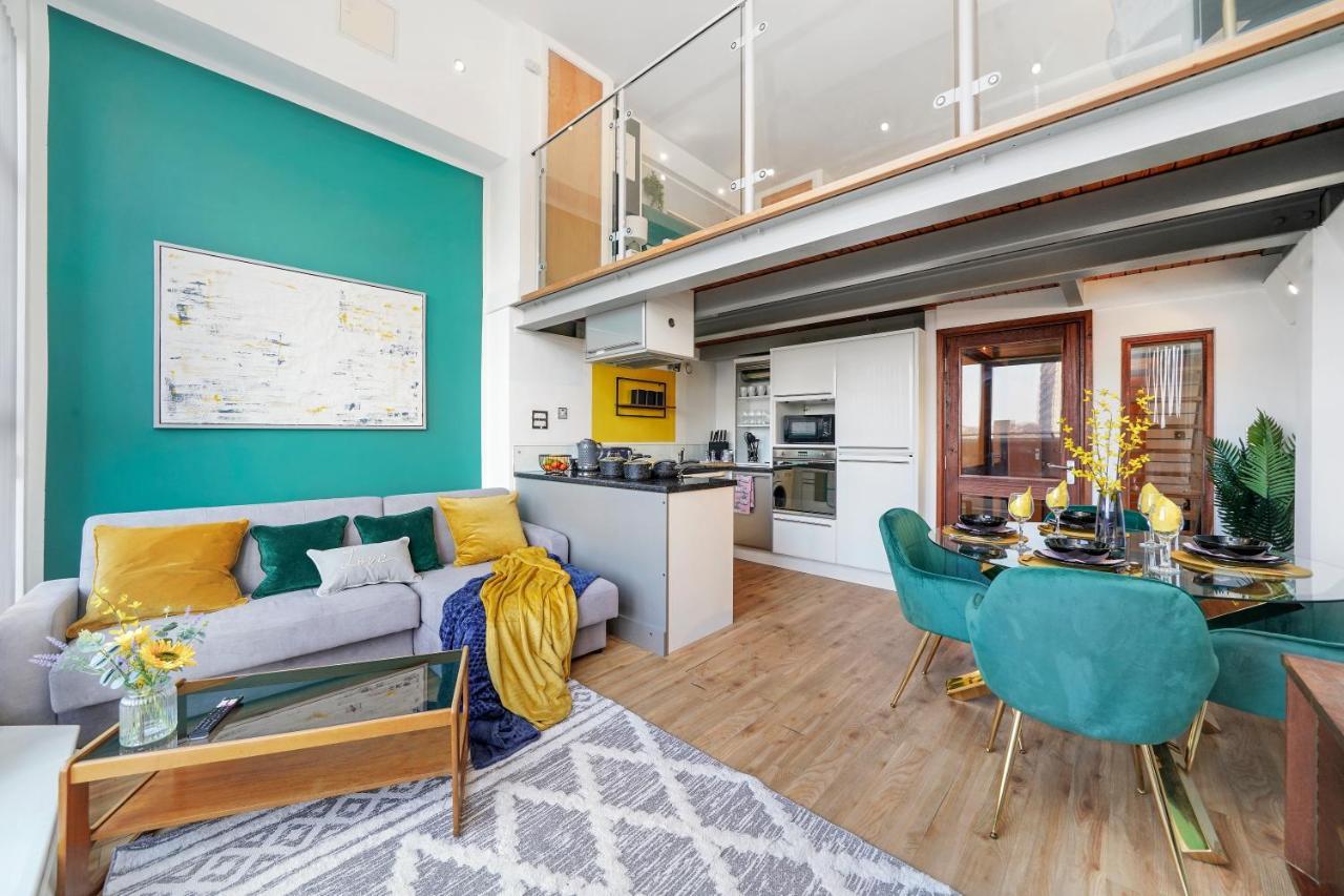 Stunning Duplex Of Central Nottingham - Balcony Luaran gambar