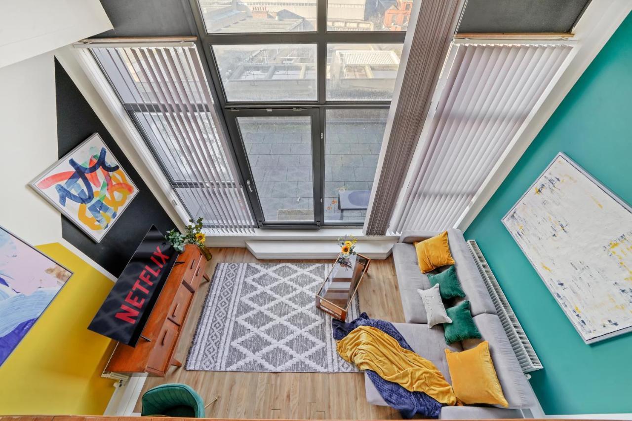 Stunning Duplex Of Central Nottingham - Balcony Luaran gambar